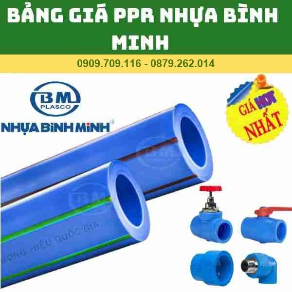 BẢNG GIÁ ỐNG PPR NHỰA BÌNH MINH MỚI NHẤT
