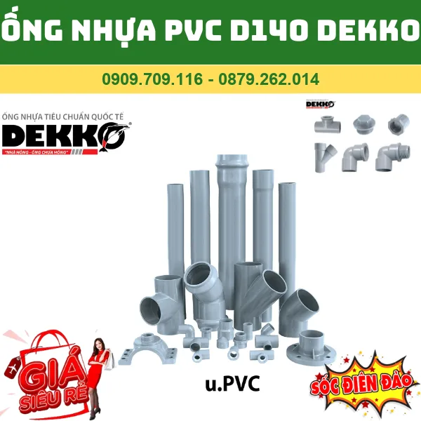 ỐNG NHỰA PVC D140 DEKKO