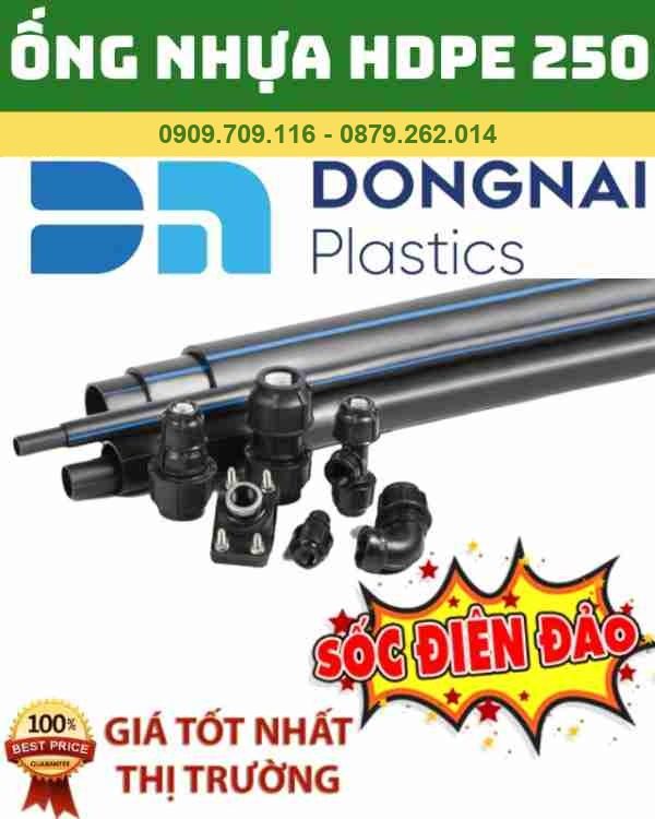 ỐNG HDPE D250 NHỰA ĐỒNG NAI