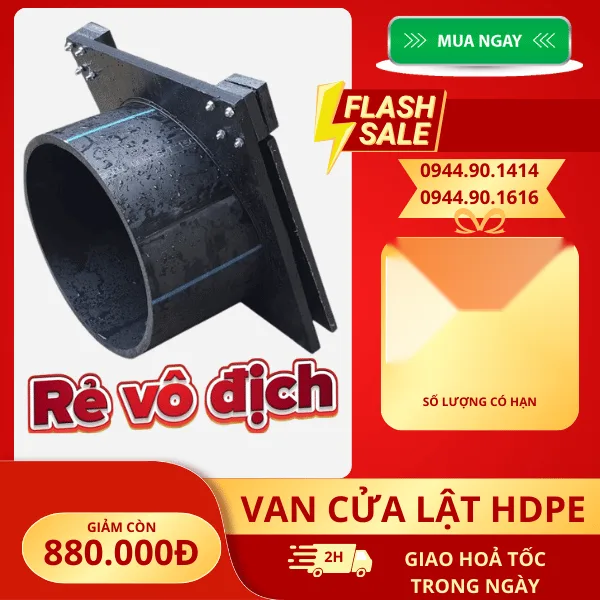 VAN CỬA LẬT HDPE GIA CÔNG