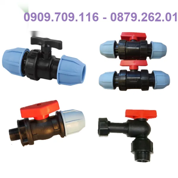 VAN HDPE: Nối Nhanh | Hàn Lồng | Rắc Co | Ren Ngoài