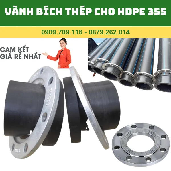 VÀNH THÉP MẶT BÍCH HDPE 355