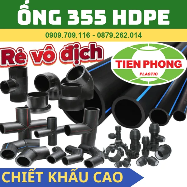 Ống HDPE 355 l Nhựa Tiền Phong l Ống Cấp Nước
