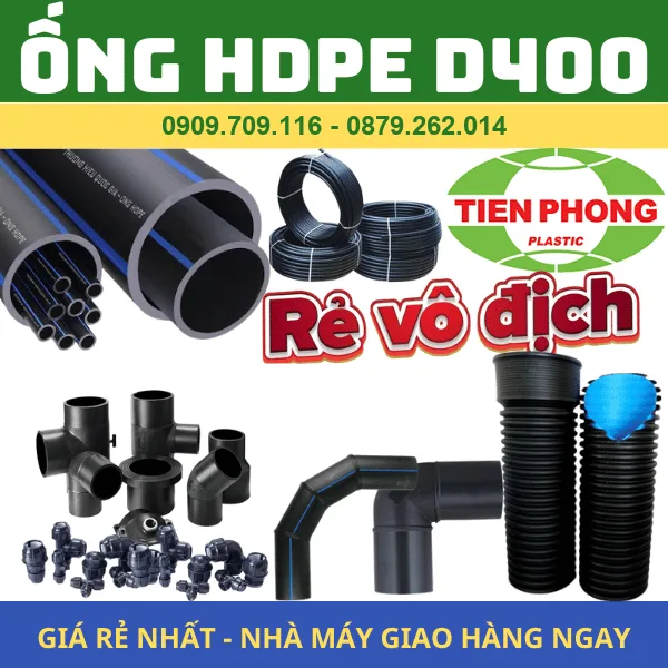 ỐNG NHỰA HDPE PHI 400 TIỀN PHONG