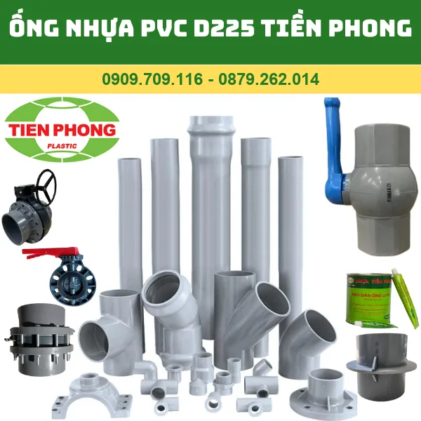 Ống Nhựa PVC D225 - Ống PVC Tiền Phong